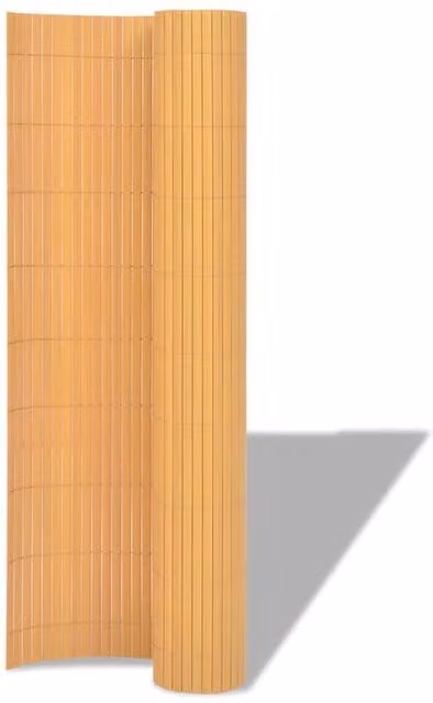 Berkfield Home Double-Sided PVC Garden Fence, Yellow, H: 150 cm, W: 500 cm