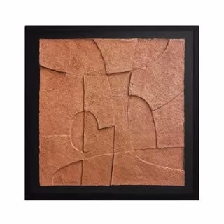 Dome Deco SKETCH Abstract Hanging Illustration Artwork in Brown