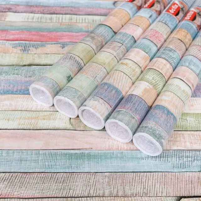 dc fix Rio Multicolour Self Adhesive Vinyl Wrap for Kitchen Doors and Worktops, Pack of 5, W: 67.5 cm x L: 2 m