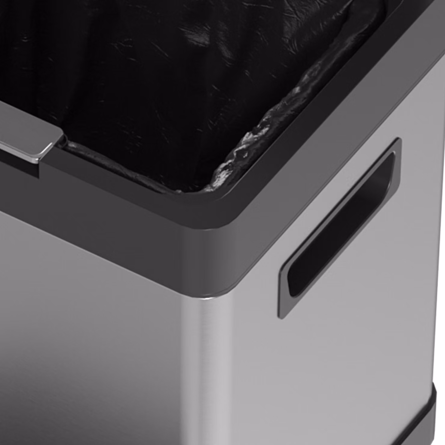 HOMCOM Dual Kitchen Bin in Silver, 34L Stainless Steel Vertical Pedal Bin with Tilt Out Compartment, Soft-Close Lid and Fingerprint-Proof Finish – 8