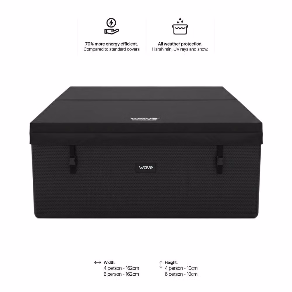 Wave Spas Wave Premium All-Weather Thermal Hot Tub Cover in Black – 2
