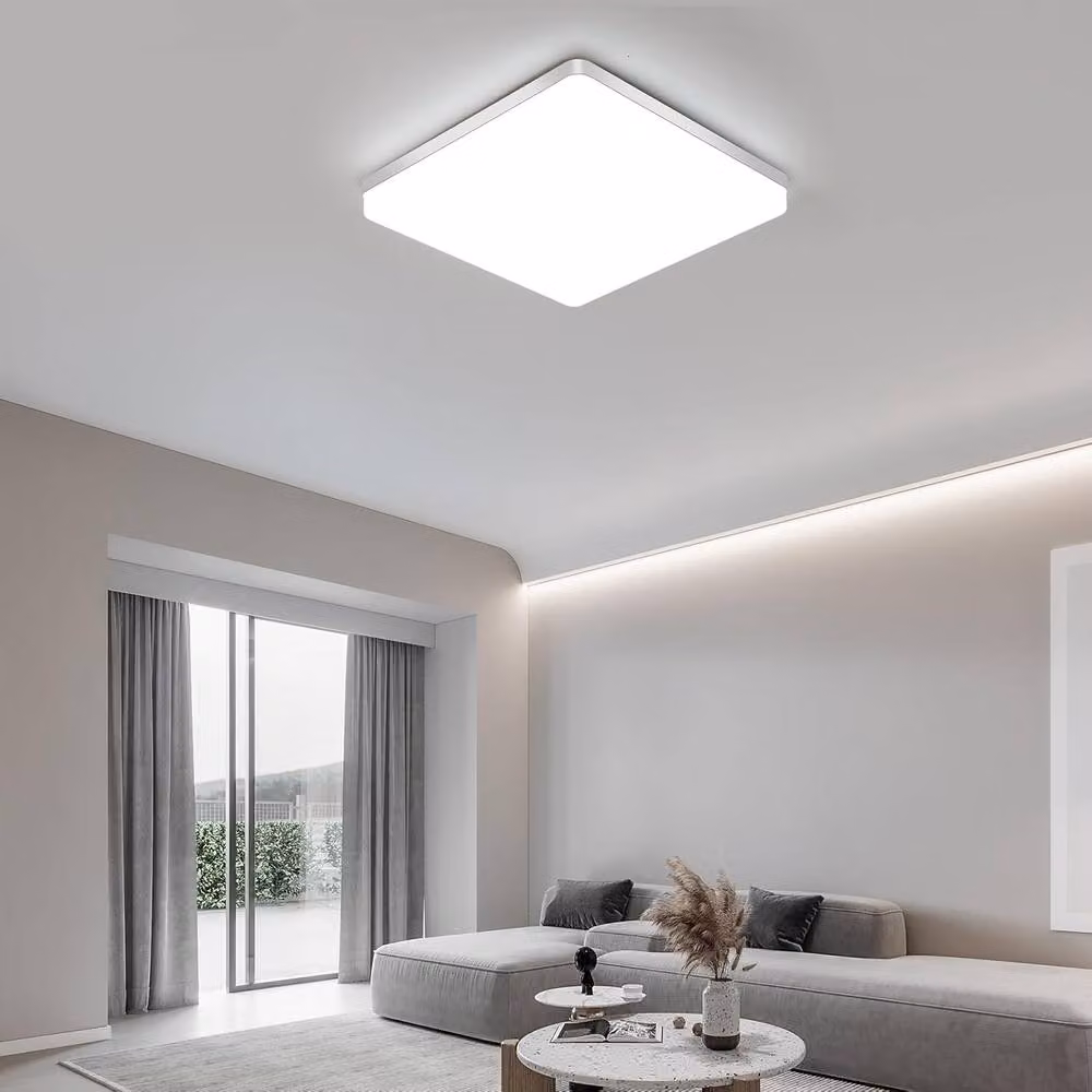 COMELY Modern Square LED Ceiling Light, 48W, White, 6500K, IP44 – 2