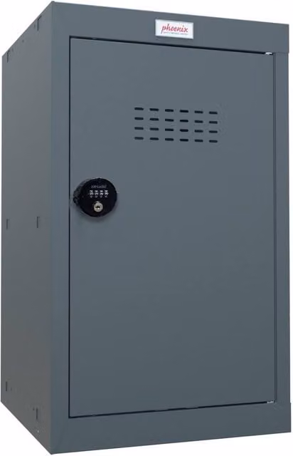Phoenix Safe Company Grey Cube Locker CL0644AAC with Combination Lock and Hinged Doors