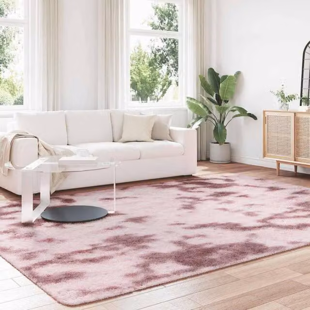 Berkfield Home NAVARRA Shaggy High Pile Rug, Pink, W: 240 cm, D: 340 cm – 1