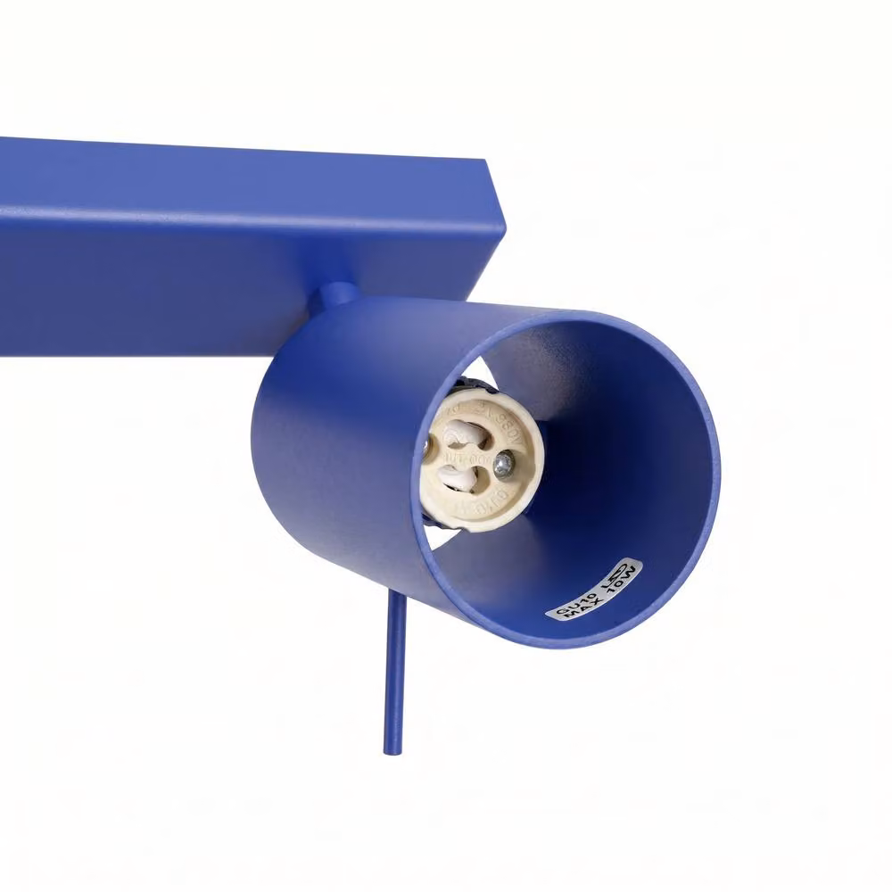 Sollux Lighting Modern Cobalt Blue Metal Ceiling Lamp with 4 Lights, W/D/H: 80 x 16 x 6 cm – 3