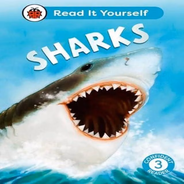 Ladybird Sharks Read It Yourself Level 3 Confident Reader Hardback Book, Multicolour