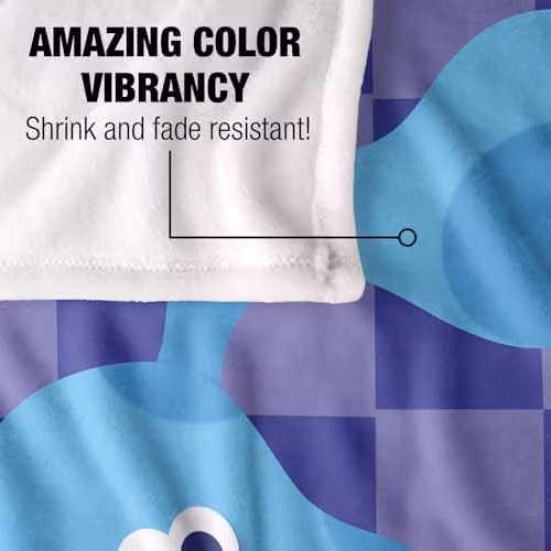LOGOVISION Blue Silky Touch Super Soft Fleece Throw Blanket for Children, W: 91 cm, D: 147 cm – 4
