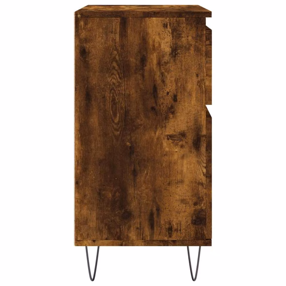 Berkfield Home Smoked Oak Sideboard in Brown, W/D/H: 60 x 35 x 70 cm – 4