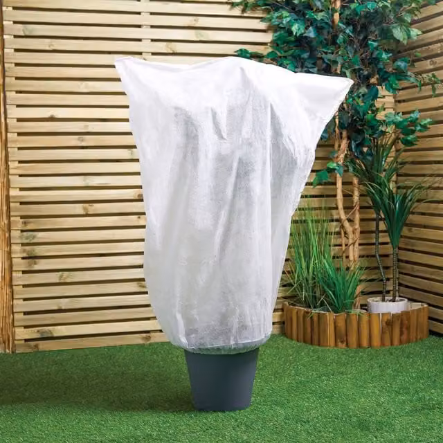 Apollo White Plant Protection Fleece Bag for Winter Protection in Ornamental and Vegetable Gardens