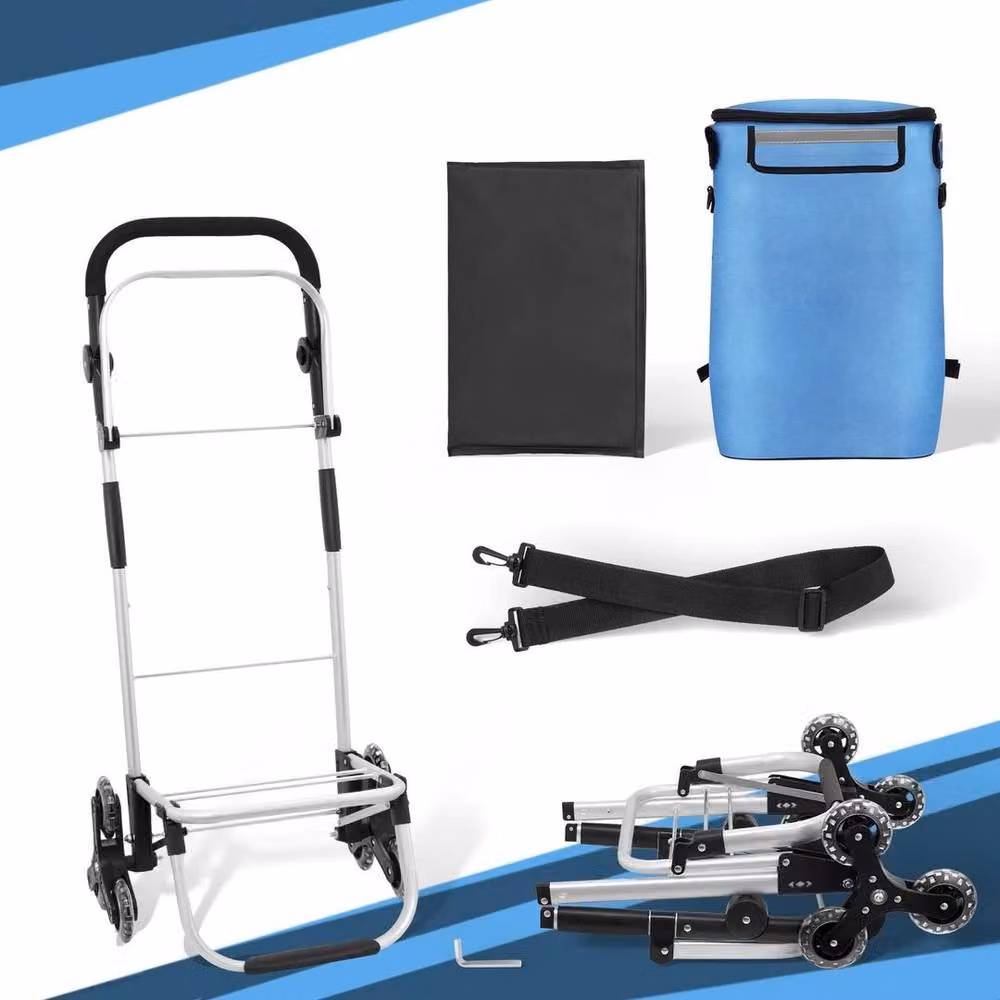 Kelvenix Triangle Wheel Shopping Trolley in Blue – 2