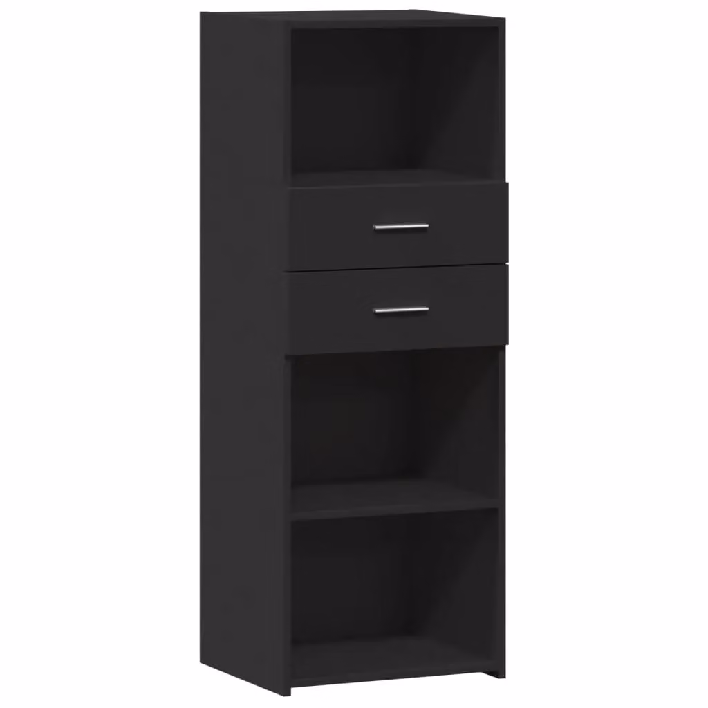 Berkfield Home Modern Black Matt Highboard W/D/H: 45 x 42.5 x 124 cm – 2