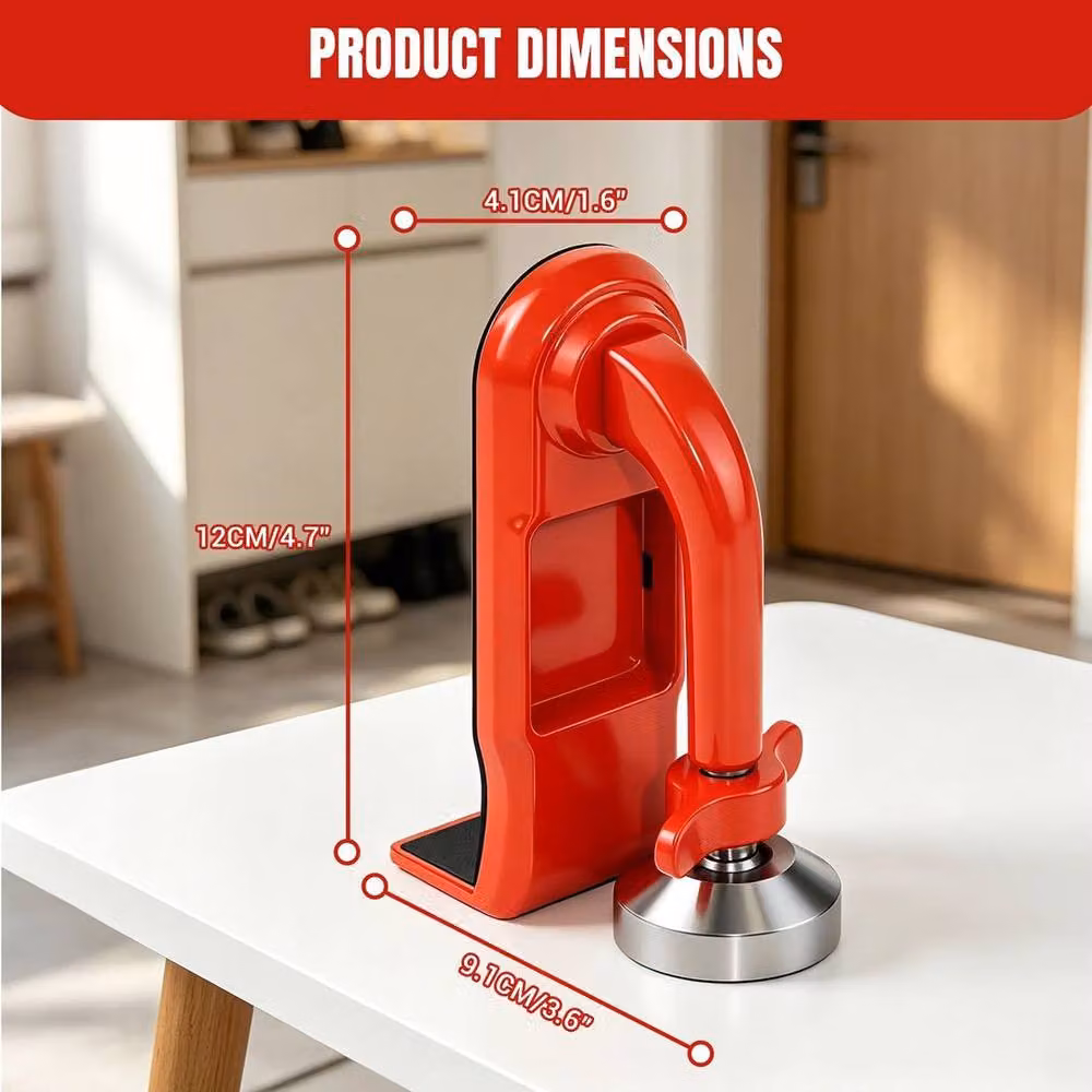 PAWNORA Portable Door Jammer Lock Brace in Red – 2
