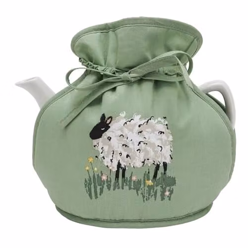 Ulster Weavers Woolly Sheep Animal Print Cotton Tea Cosy in Green – 1