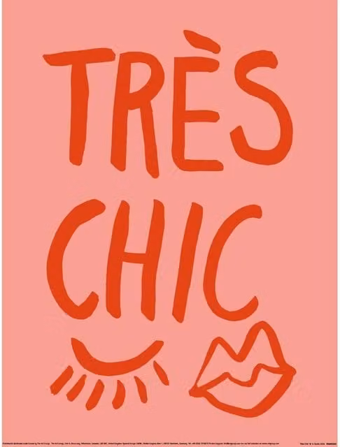 Studio III Chic Pink Typography Paper Poster