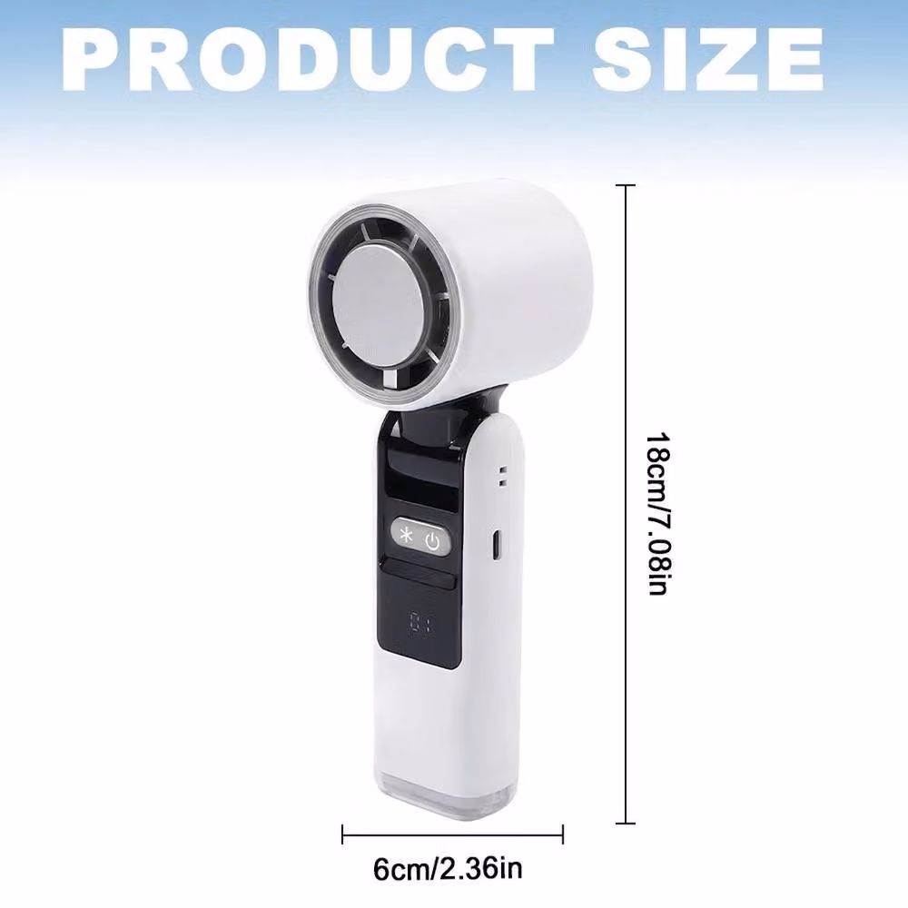 NESTLUNE Mini Handheld Cooling Fan, 4000mAh, White – 2