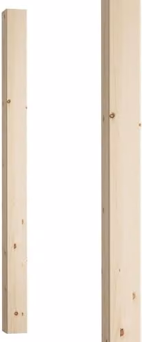 Blueprint Joinery Plain Square Pine Newel Post, Scandinavian Pine Wood, W/D/H: 9 x 9 x 150 cm