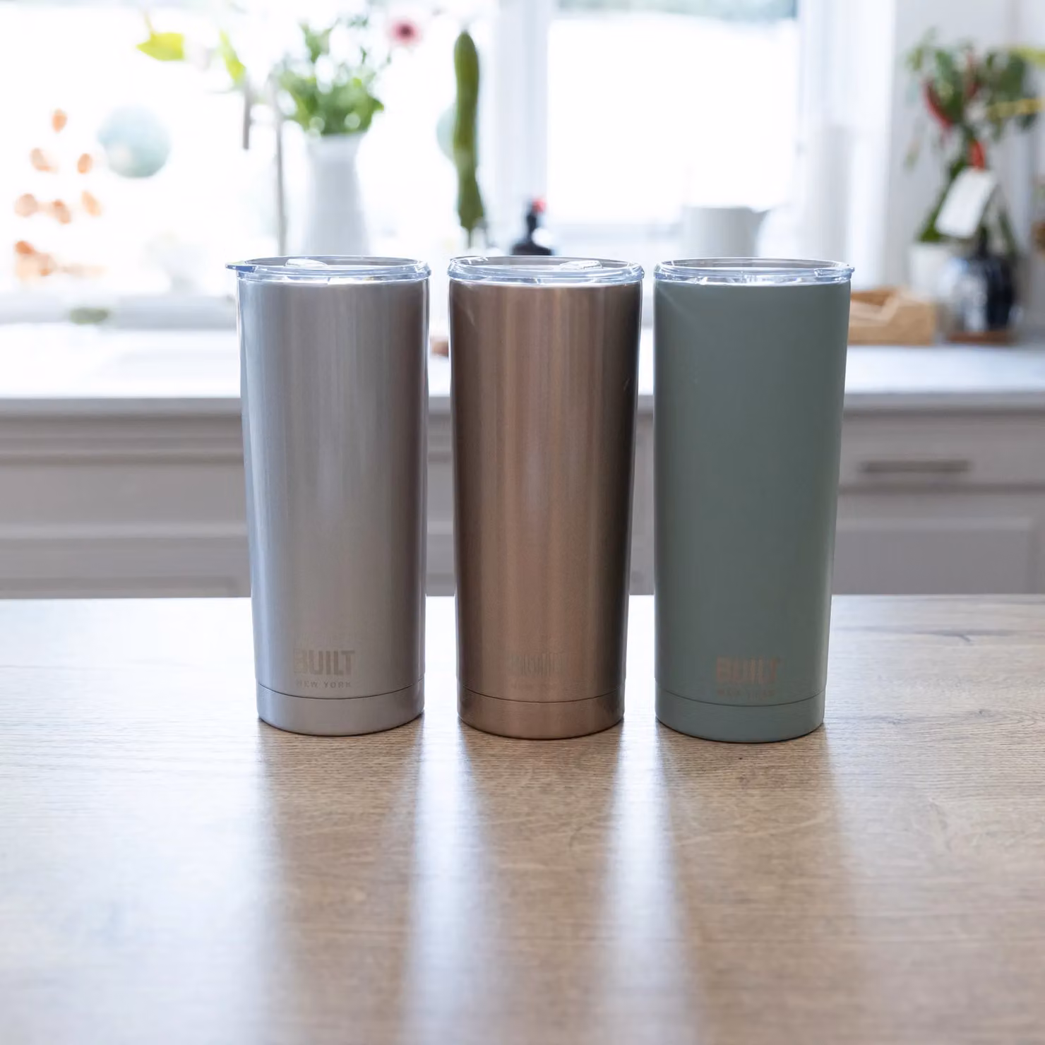 Built NY Double Walled Stainless Steel Travel Mug with Lid, Silver, 590 ml – 4