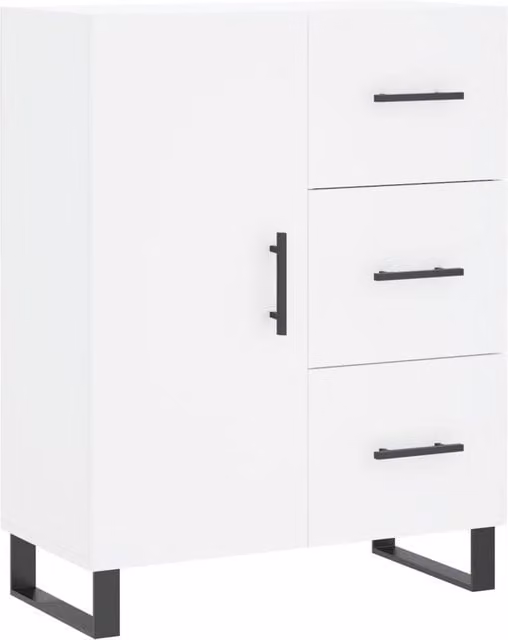 Berkfield Home White Classic Sideboard, W/D/H: 69.5 x 34 x 90 cm