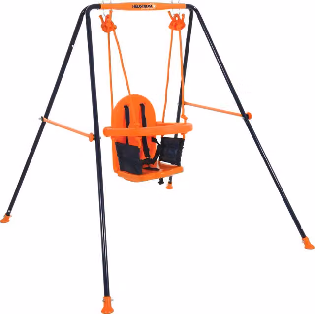 Hedstrom Musical Toddler Swing with Light and Sound in Orange