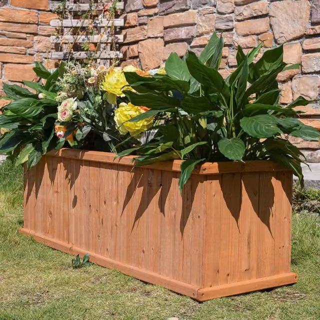 BillyOh Wooden Planter Tub, Brown
