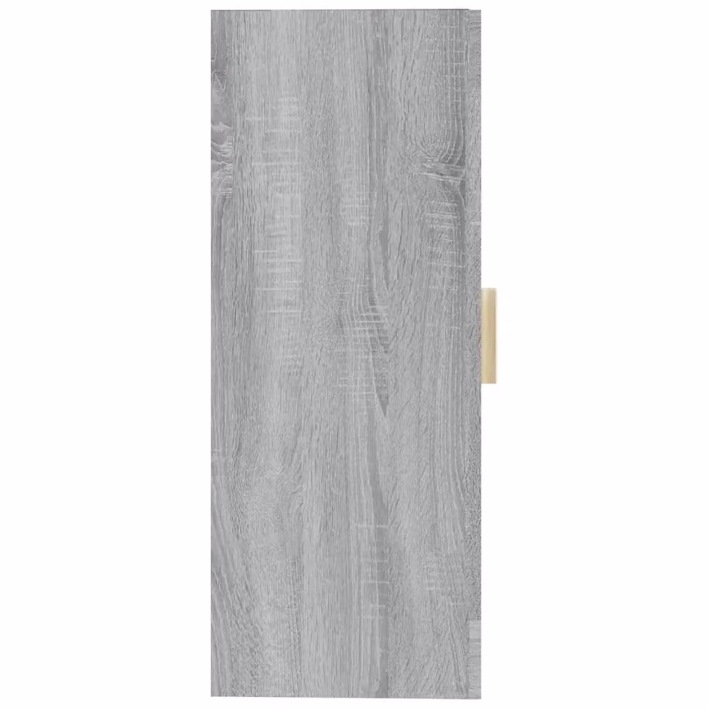 Berkfield Home Grey Sonoma Hanging Wall Cabinet with Glass Doors, W/D/H: 69.5 x 34 x 90 cm – 2