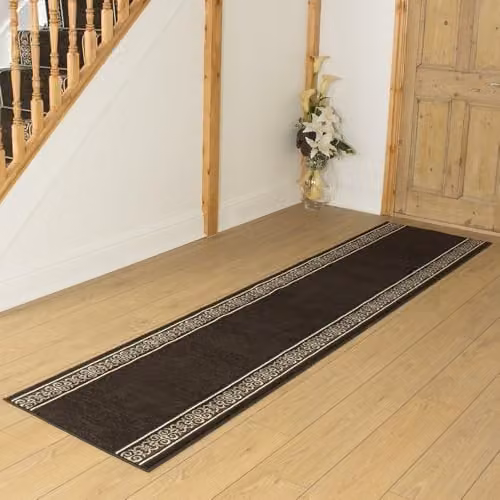 runrug Ethnic Tribal Hallway Runner Rug in Brown, W/L: 60 x 210 cm – 5