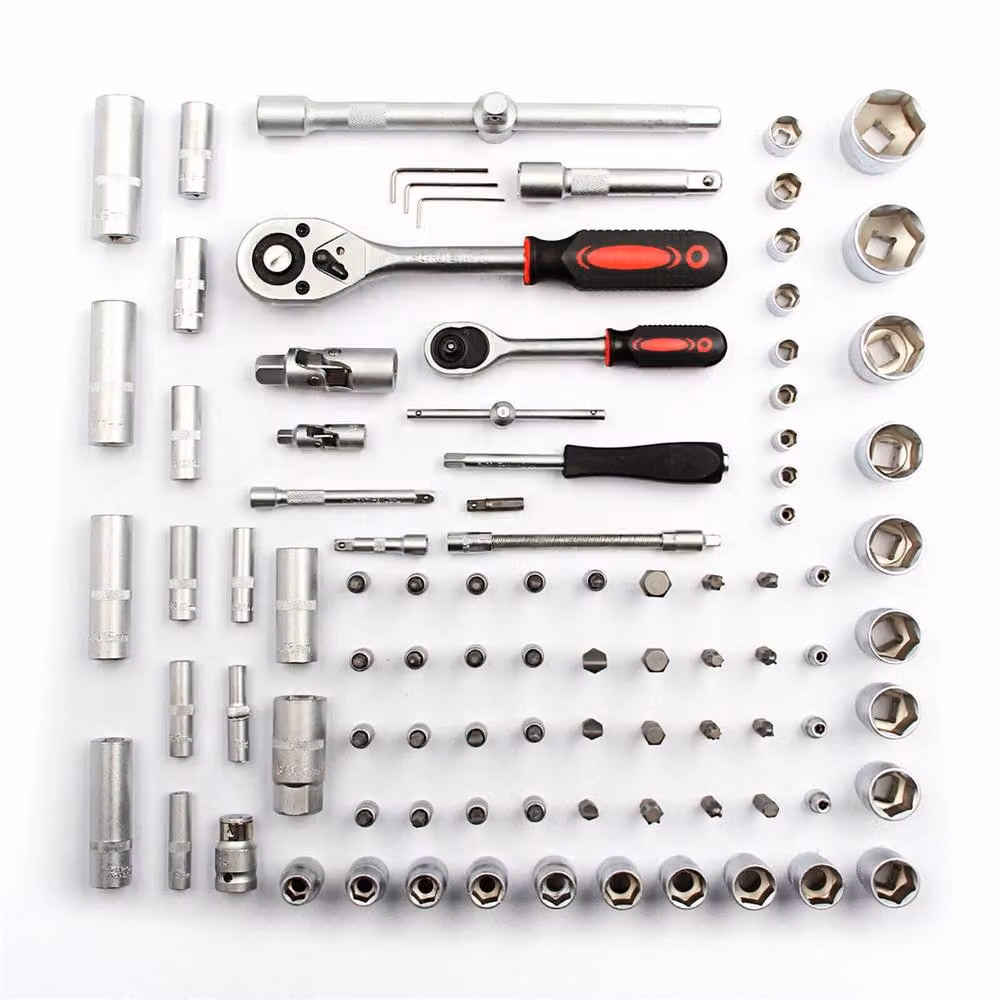Nordara 94-Piece 1/2" and 1/4" Drive Socket Ratchet Wrench Set with Case in Black – 4