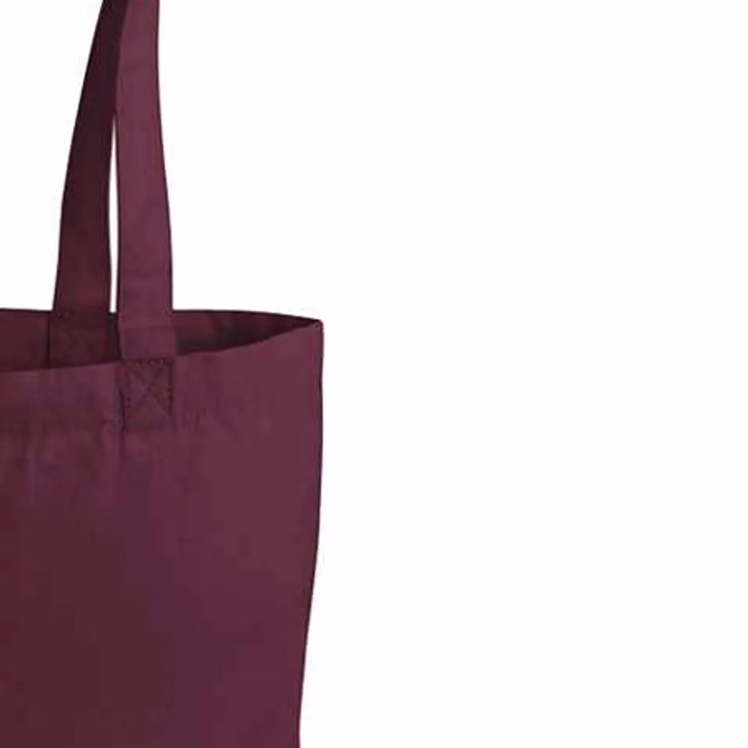 Westford Mill Premium Cotton Tote Bag in Burgundy – 2