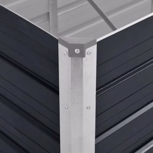 vidaXL Anthracite Galvanised Steel Raised Bed W/D/H: 160 x 40 x 45 cm – 3