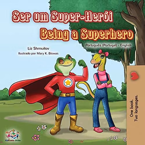 Being a Superhero Portuguese English Bilingual Book for Kids by Kidkiddos Books, Multicolour