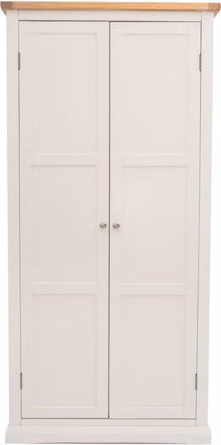 Cabinet Bits Castelli 2 Door White Waxed Pine Wardrobe