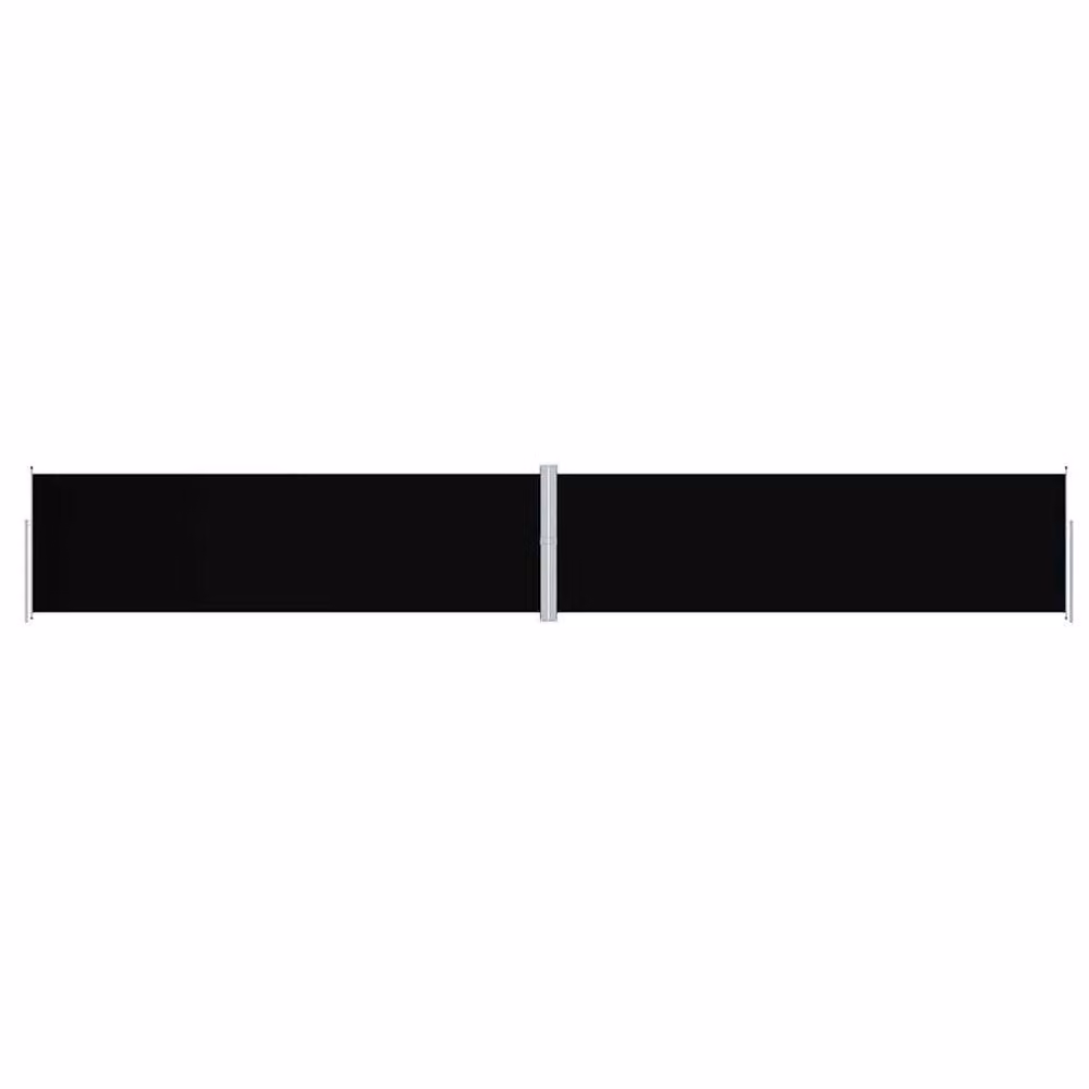 Berkfield Home Retractable Side Awning in Black, W/H: 1200 x 180 cm