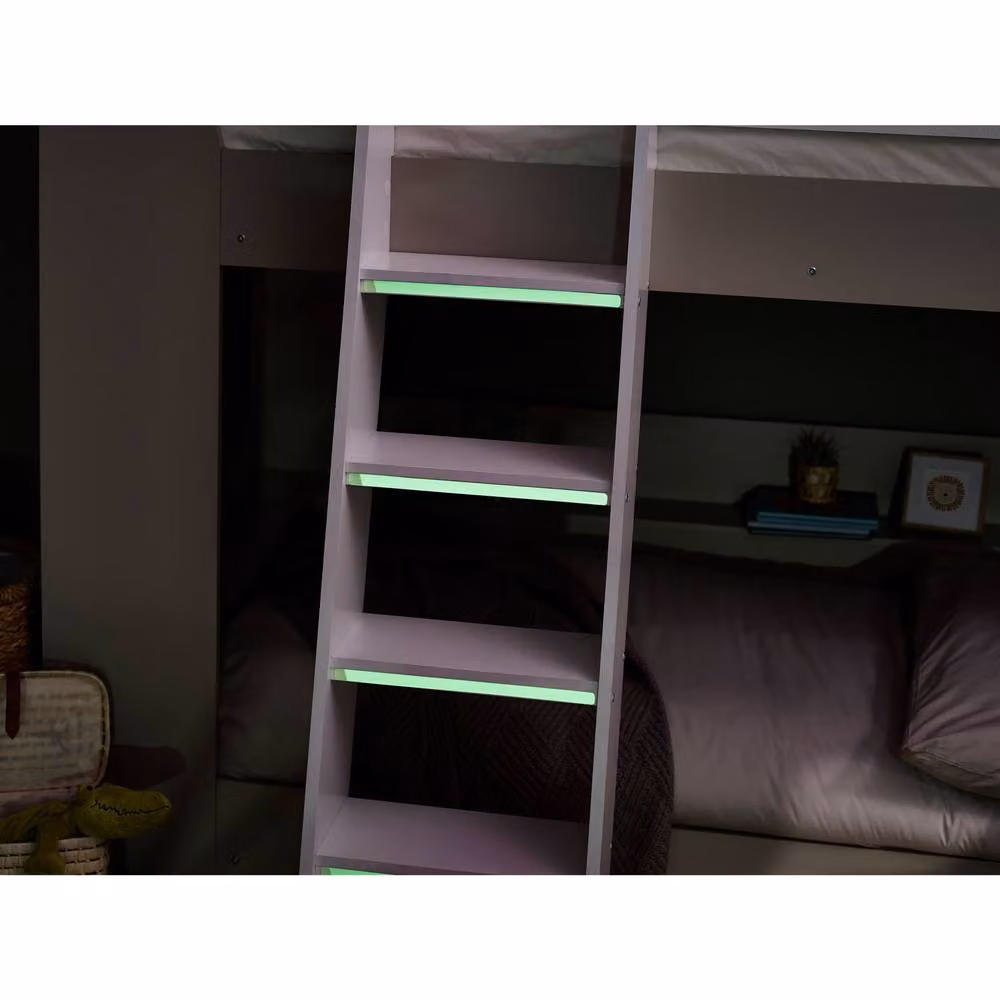 Cheshire Cobaltwood Modern Two-Level Bunk Bed in White and Multicolour, W/D/H: 90 x 200 cm – 6