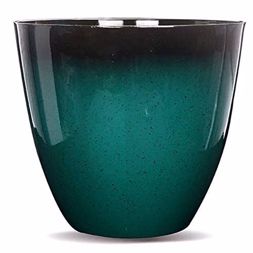 Gr8 Garden Round Glazed Effect Egg Cup Planter in Green and Red