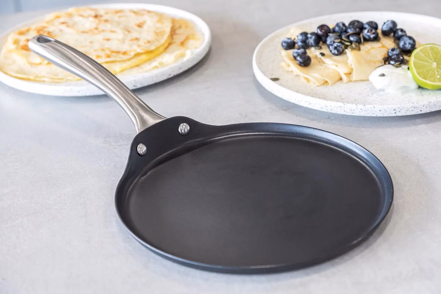 MasterClass Induction Ready Crepe Pan, 24cm, Black – 3