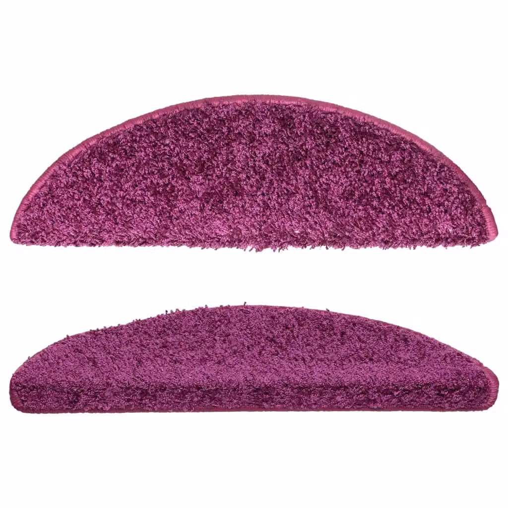 Berkfield Home Self-Adhesive Non-Slip Stair Mats, 10 Pack, Purple, W: 56 cm, D: 17 cm, H: 3 cm – 3
