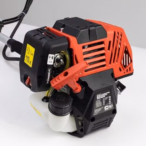 SIP 31cc 4-Stroke Petrol Brush Cutter and Grass Trimmer with Bull Horn Handle in Red and Silver – 4