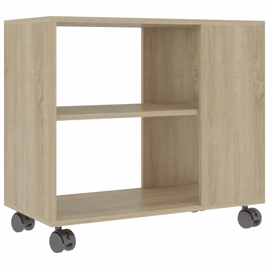 Berkfield Home Sonoma Oak Side Table in Brown, W/D/H: 70 x 35 x 55 cm – 2