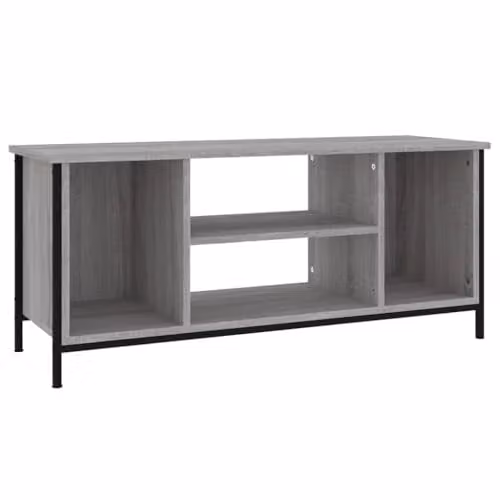 vidaXL Grey Sonoma TV Cabinet in Engineered Wood, W/D/H: 102 x 35 x 45 cm