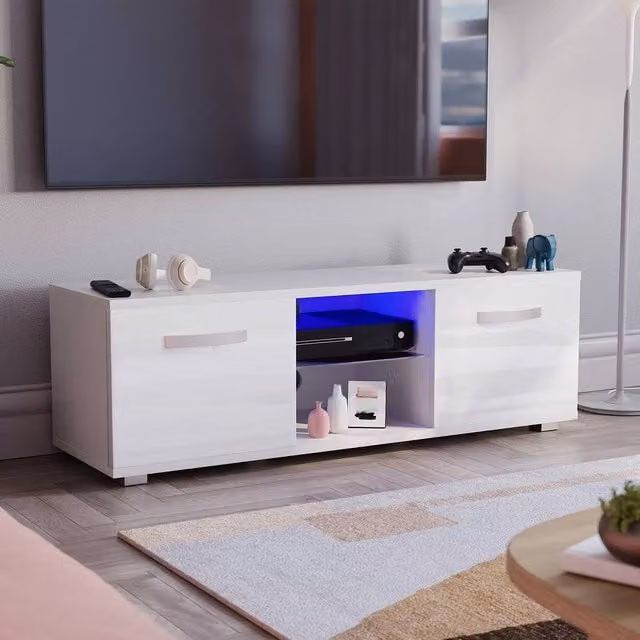 HD Designs Vida Designs Cosmo 2 Door LED TV Unit in White – 1
