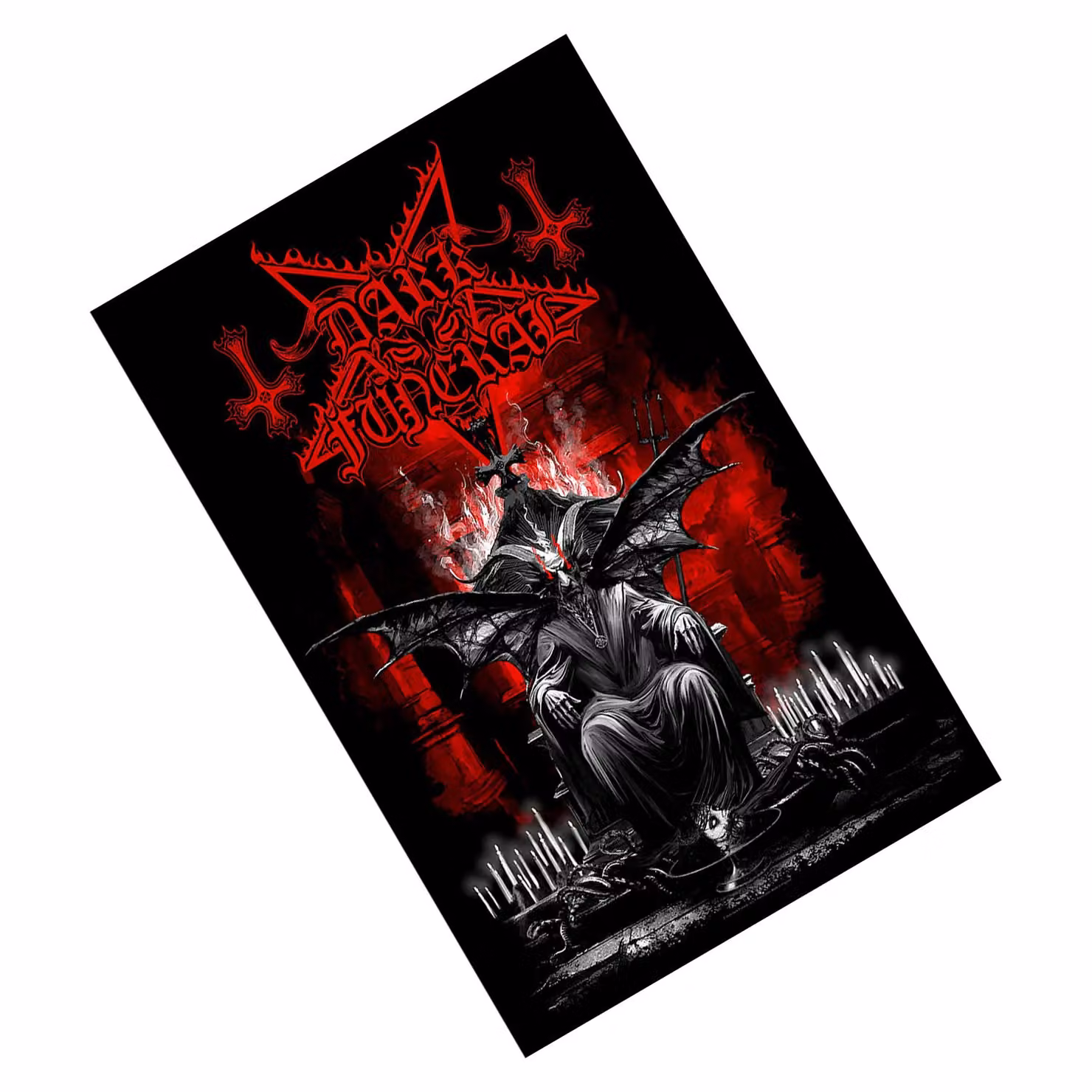 Dark Funeral Baphomet Textile Hanging Poster in Black – 2