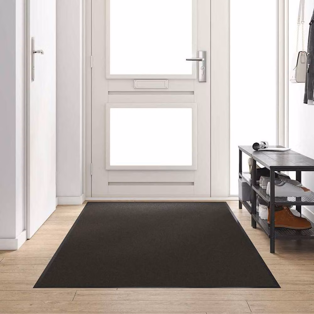 Berkfield Home Washable Non-Slip Doormat, Black, W: 120 cm, D: 150 cm – 2