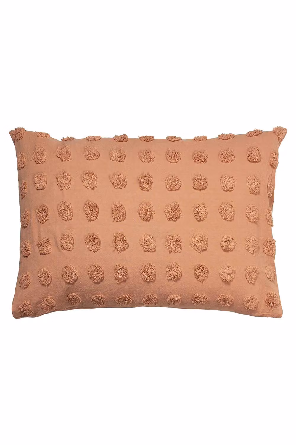 Linen House Haze Tufted Polka Dot Pillowcase Set in Brown – 2