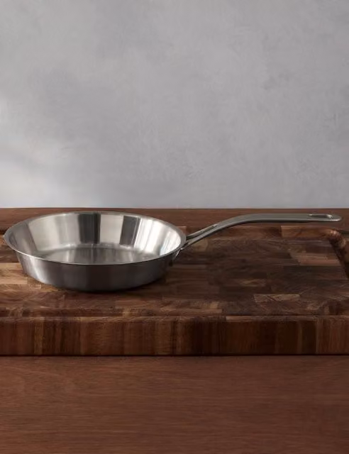 M&S x Tom Kerridge Stainless Steel Frying Pan, Silver, 20 cm