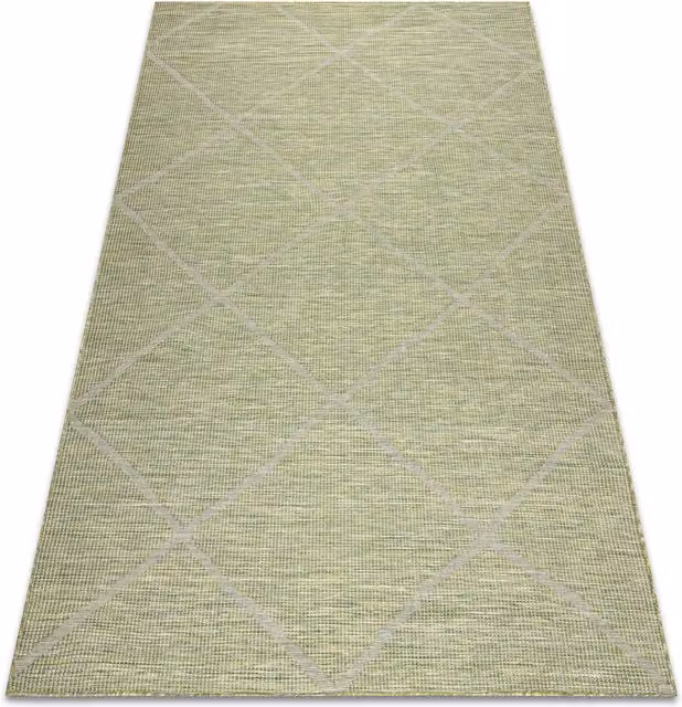 RugsX Green Modern Patio Rug, W/D/H: 117 x 170 cm