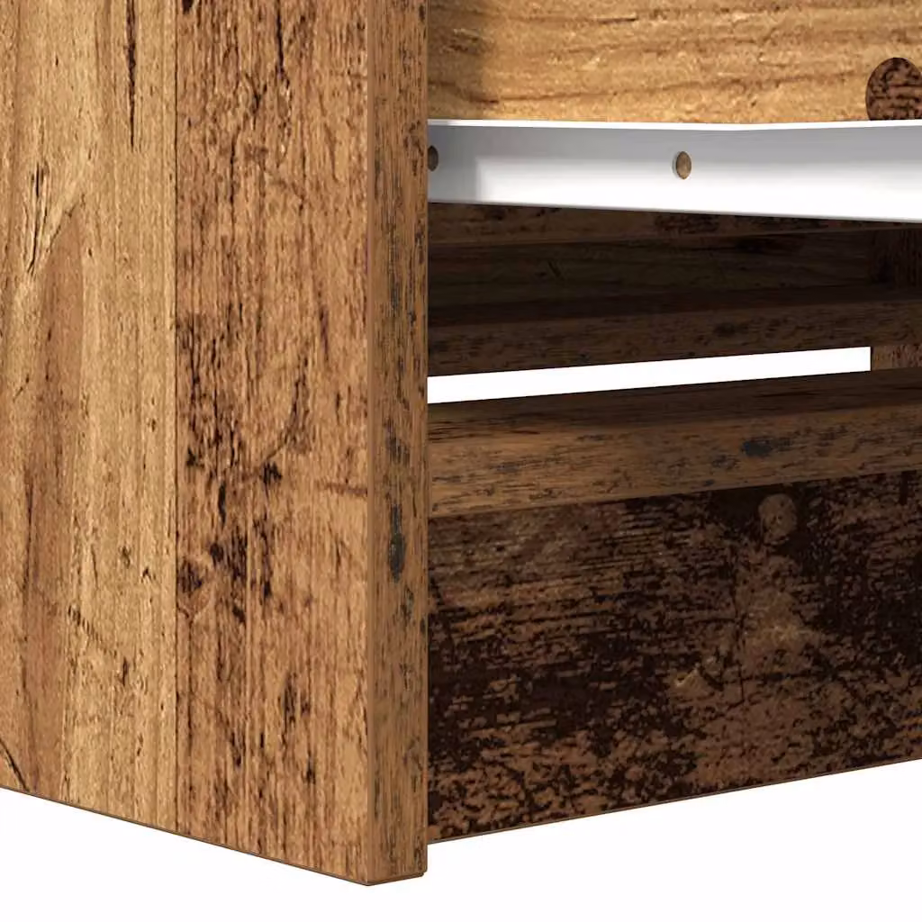 Berkfield Home Rustic TV Cabinet in Brown, W/D/H: 80 x 35 x 54 cm – 7