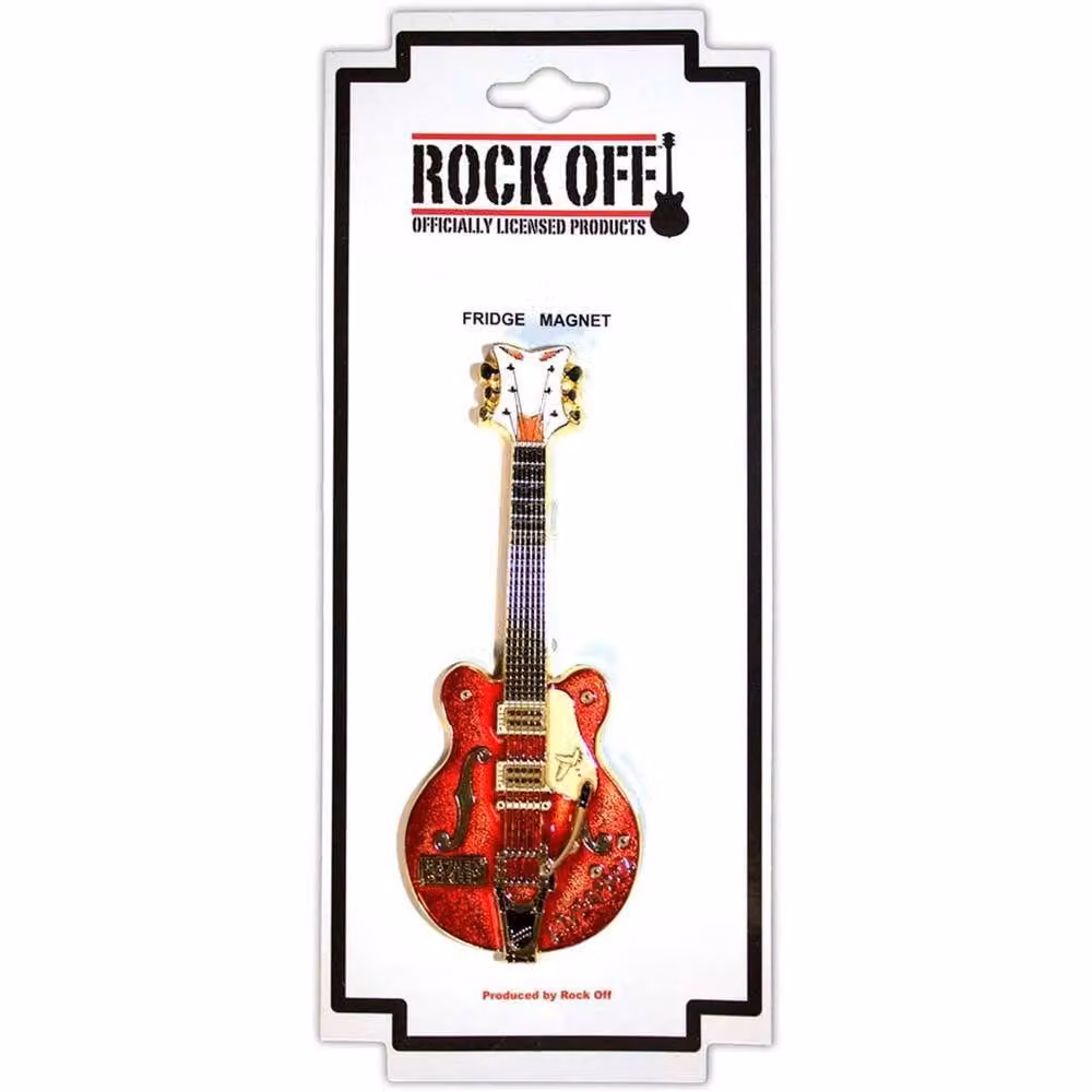 Rock Off Mathew Street Rust Guitar Fridge Magnet in Red – 2
