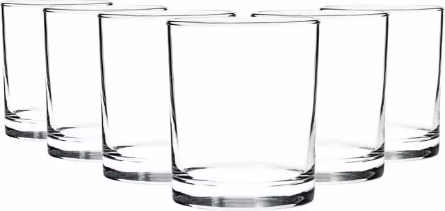 Argon Tableware Classic Whisky Tumbler Glasses, 280ml, Pack of 12, Transparent – 1
