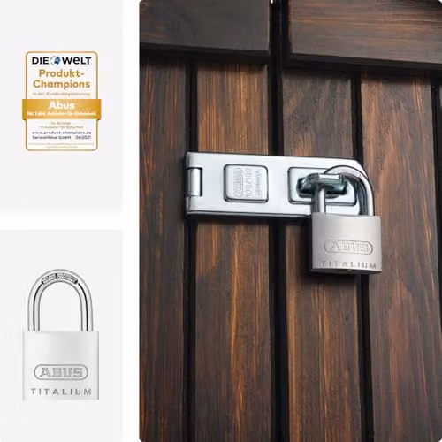 ABUS Titalium Padlock Keyed Alike in White/Silver – 3