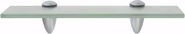 Berkfield Home Modern Floating Glass Shelves, 2 Pack, Clear, W: 30 cm, D: 20 cm